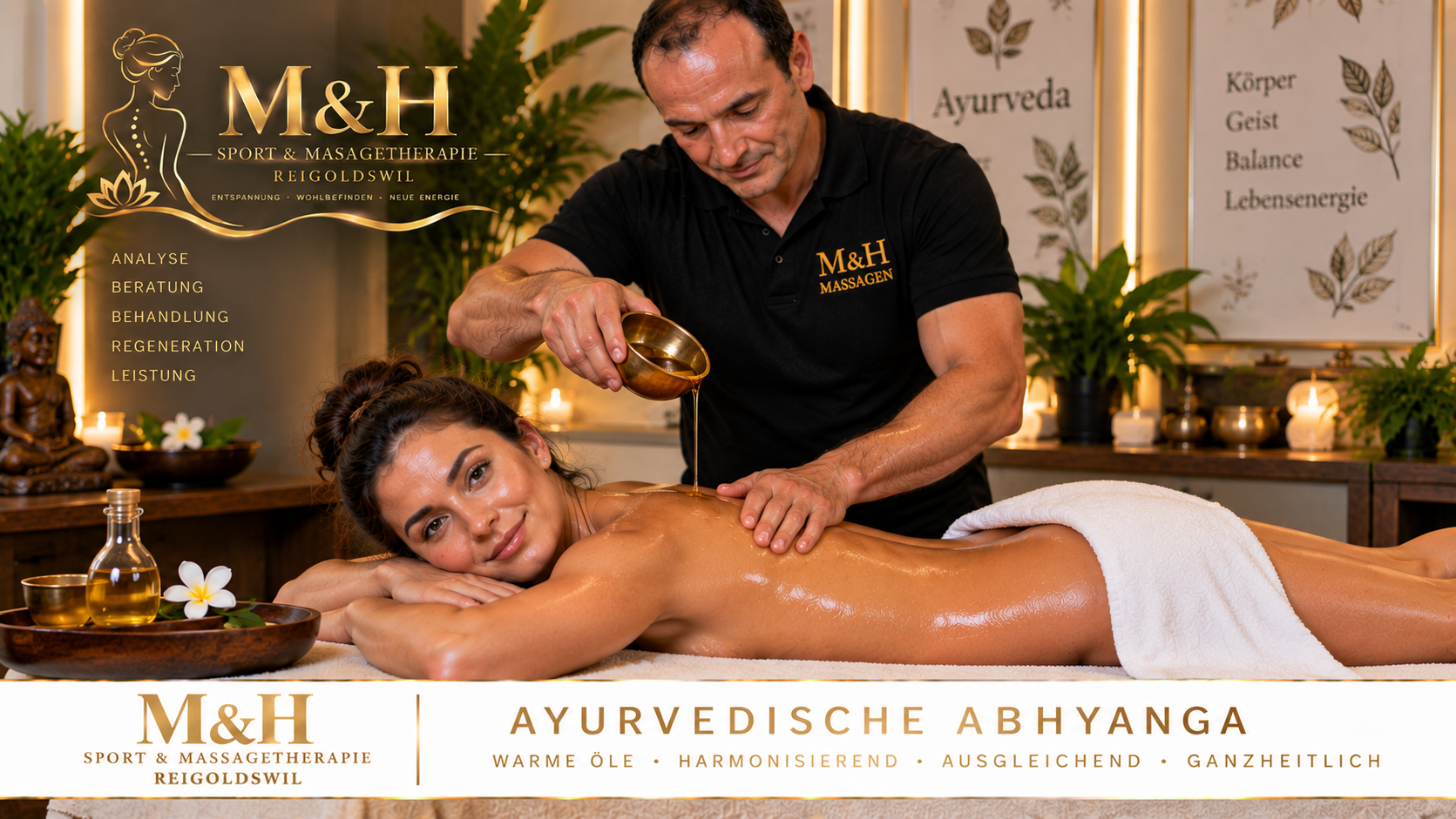 Ayurvedische Abhyanga Ganzkörper-Ölmassage